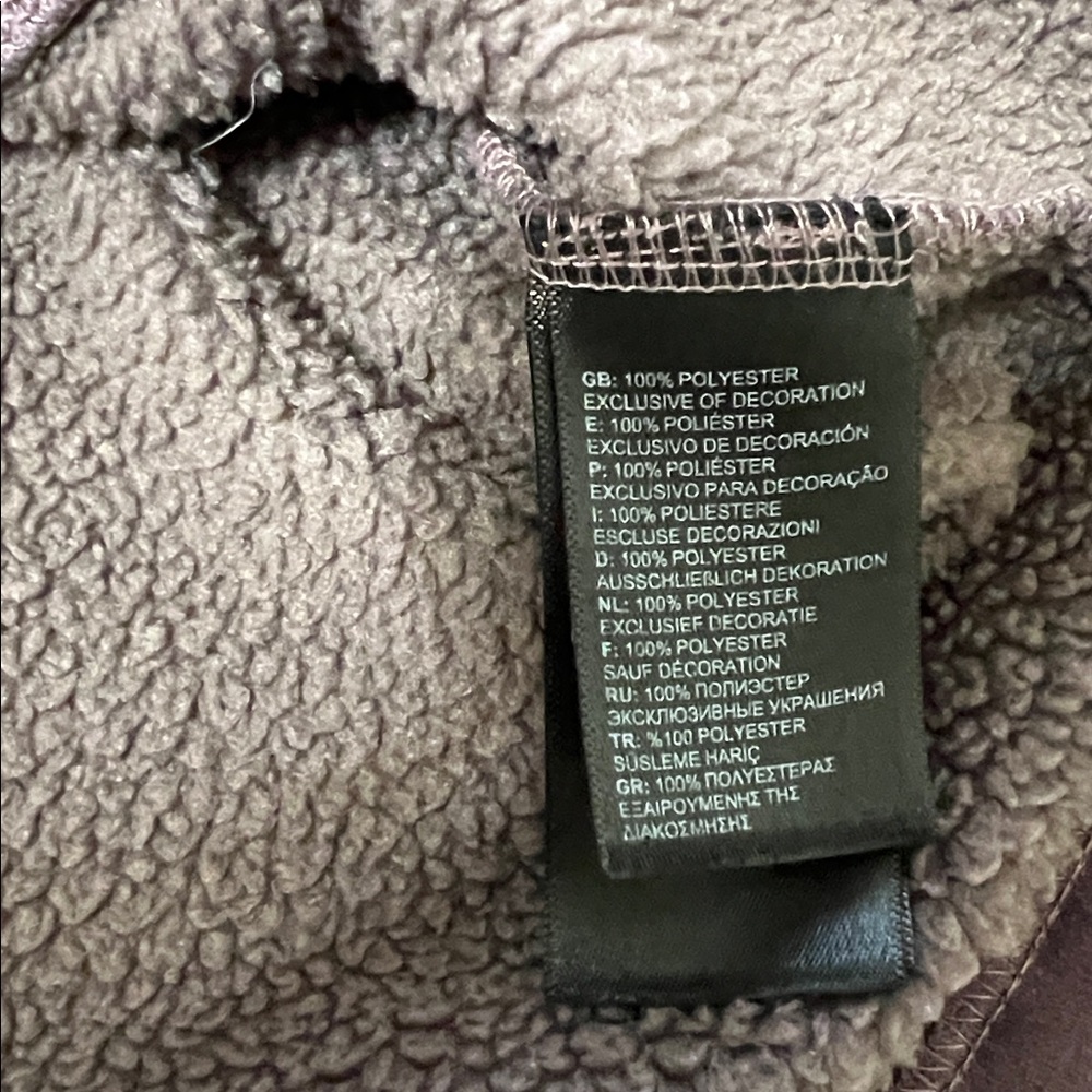 North Face Jacket Womens M Full Zip Long Sleeve Outdoors Purple Fleece Casual - Picture 8 of 9